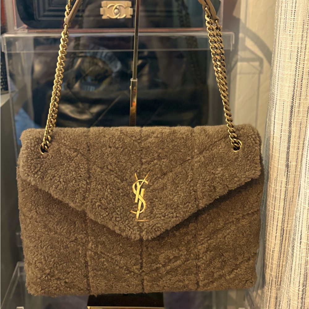 ✨SOLD✨SAINT LAURENT Shearling Loulou, Brown - Medium